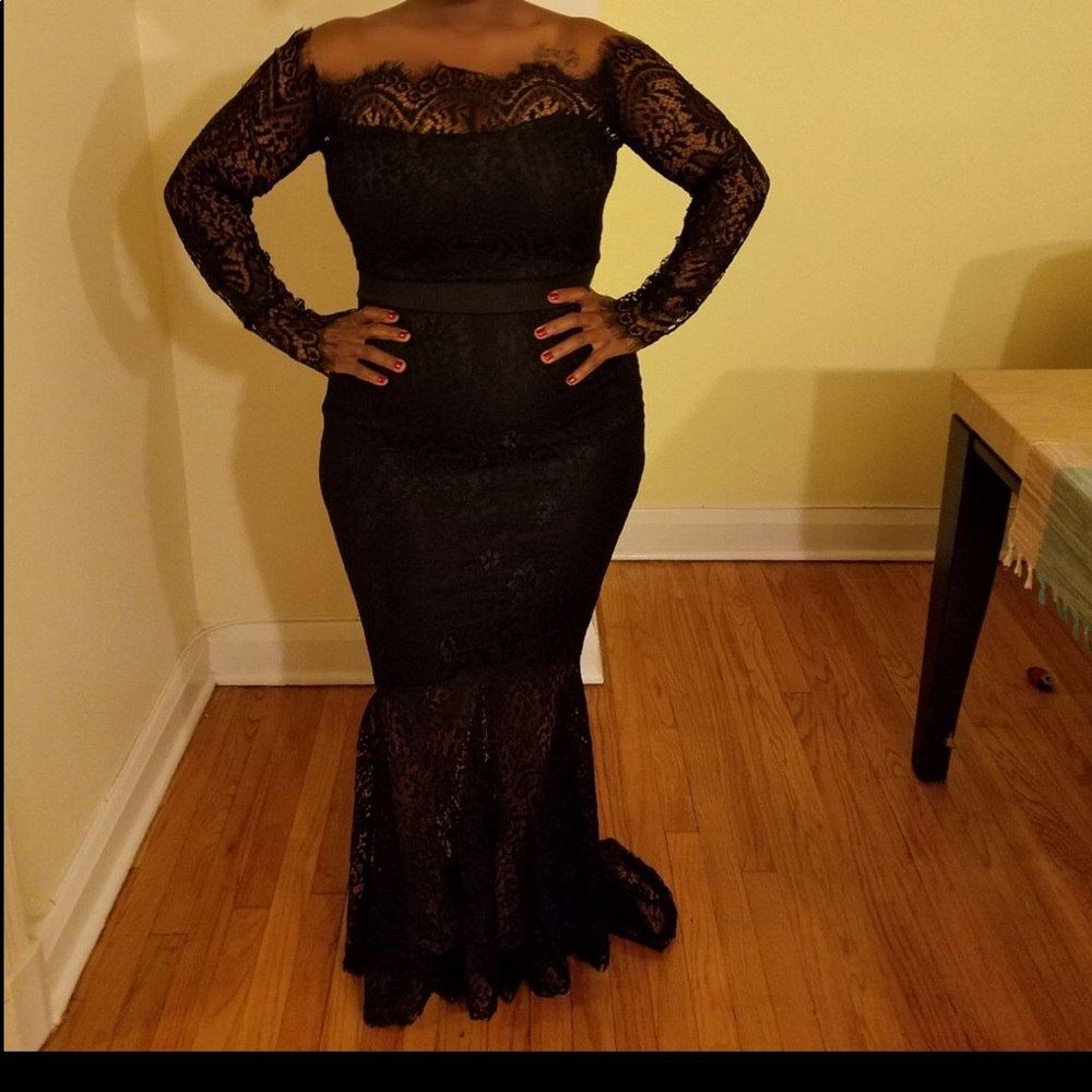 Black mermaid dress